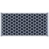 Outsunny 9x18 Reversible RV Outdoor Rug Blue and White Plastic Straw Patio Floor Mat for Backyard Deck Picnic Beach Camping