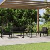 5 Piece Patio Lounge Set with Cushions Aluminum Anthracite