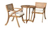 Outdoor HERMOSA KD WOOD DINING SET with Cushions