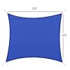 Outsunny 16' x 20' Sun Shade Sail Canopy Outdoor Shade Sail Cloth for Patio Deck Yard with D-Rings and Rope Included, Blue