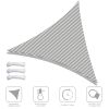 25' x 25' x 25' Triangle Sun Shade Sail/ Gray+White