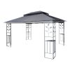 13x10 Outdoor Patio Gazebo Canopy Tent With Ventilated Double Roof And Mosquito net(Detachable Mesh Screen On All Sides),Suitable for Lawn, Garden