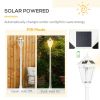 77" Solar Lamp Post Light, Waterproof Aluminum Outdoor Vintage Street Lamp, Motion Activated Sensor PIR, Adjustable Brightness, for Garden, Lawn