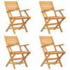 5 Piece Patio Dining Set Solid Wood Teak