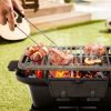 Outdoor Portable Charcoal Hibachi Grill with Grill Grate